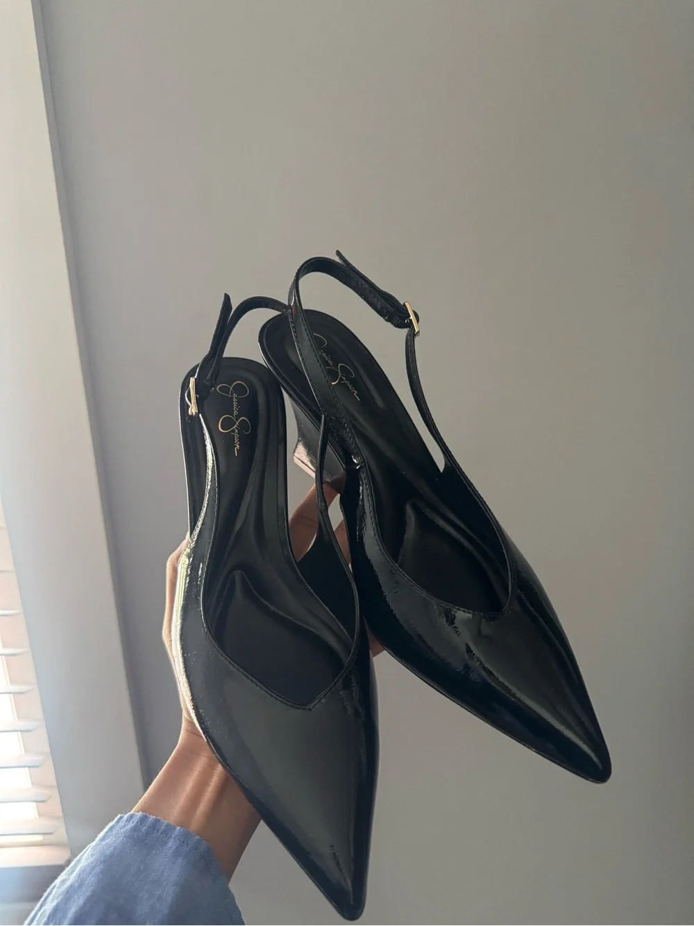 Jessica Simpson black patent